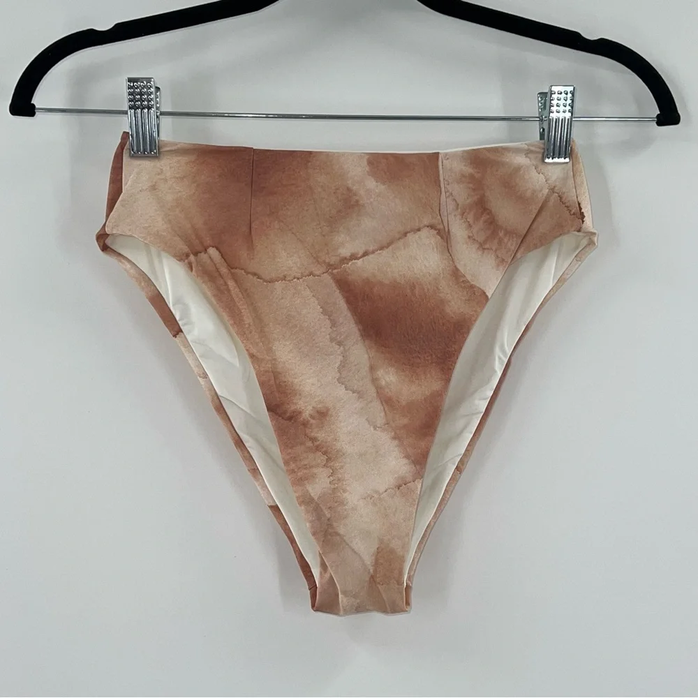 HAIGHT. NWT Mah Highleg Hotpants Bikini Bottom in Watercolor size Medium Revolve